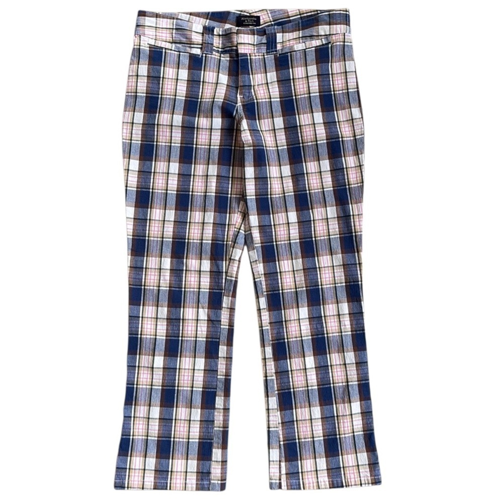 EUC Abercrombie & Fitch Vintage Madras Crop Pants Size 4